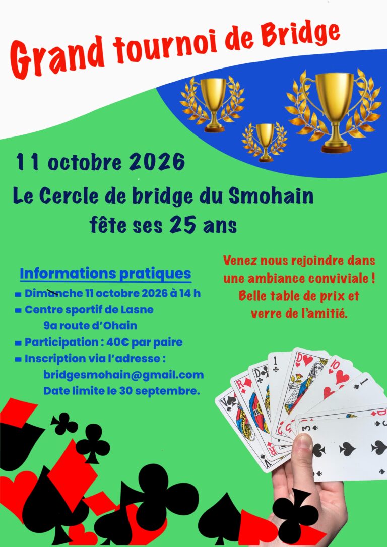Affiche tournoi 11 octobre